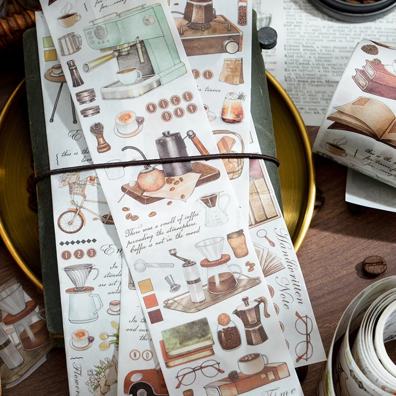 레저 라이프 와시 테이프 플래너 카드 만들기 DIY 스크랩북 콜라주 저널 장식 스티커