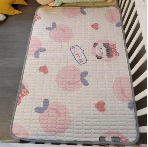 Washable Changing Mat Cartoon Newborn Waterproof Crib Pad Baby 5 Layers Portable Foldable Compact Urine Pad
