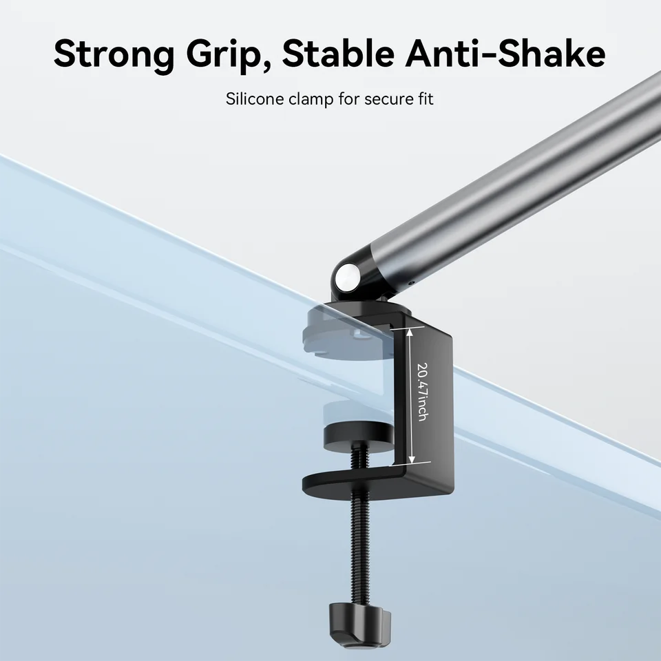 Video Wall Support Téléphone Bras Articulé 360° - Pour Prise De Vue Aérienne, Live, Photo - Base Lourde Antidérapante Trepied Iphone