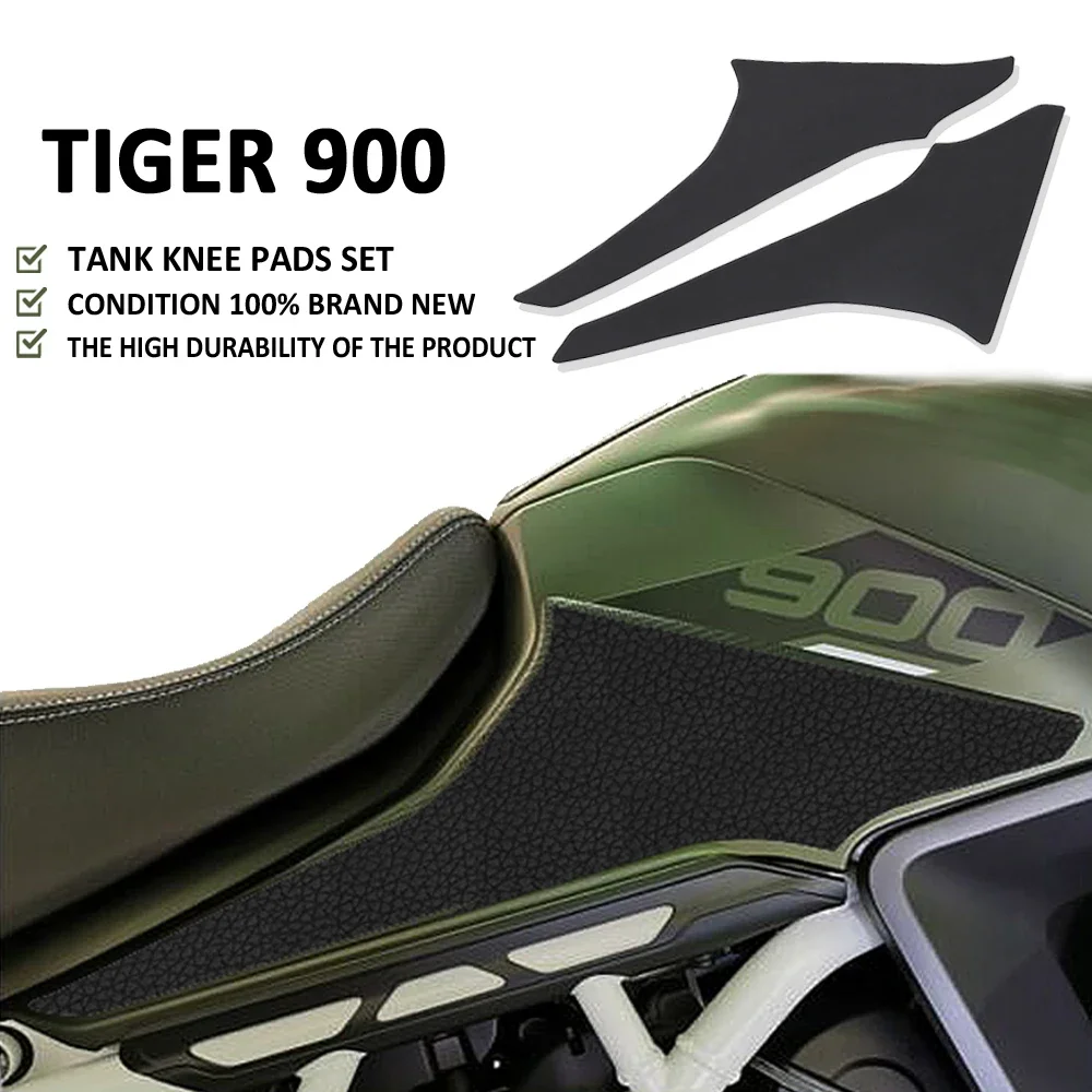 Fit ForTiger 900 Motorcycle Tank Knee Pads Set Grip Anti Slip Fuel Tank Protection Stickers Kits