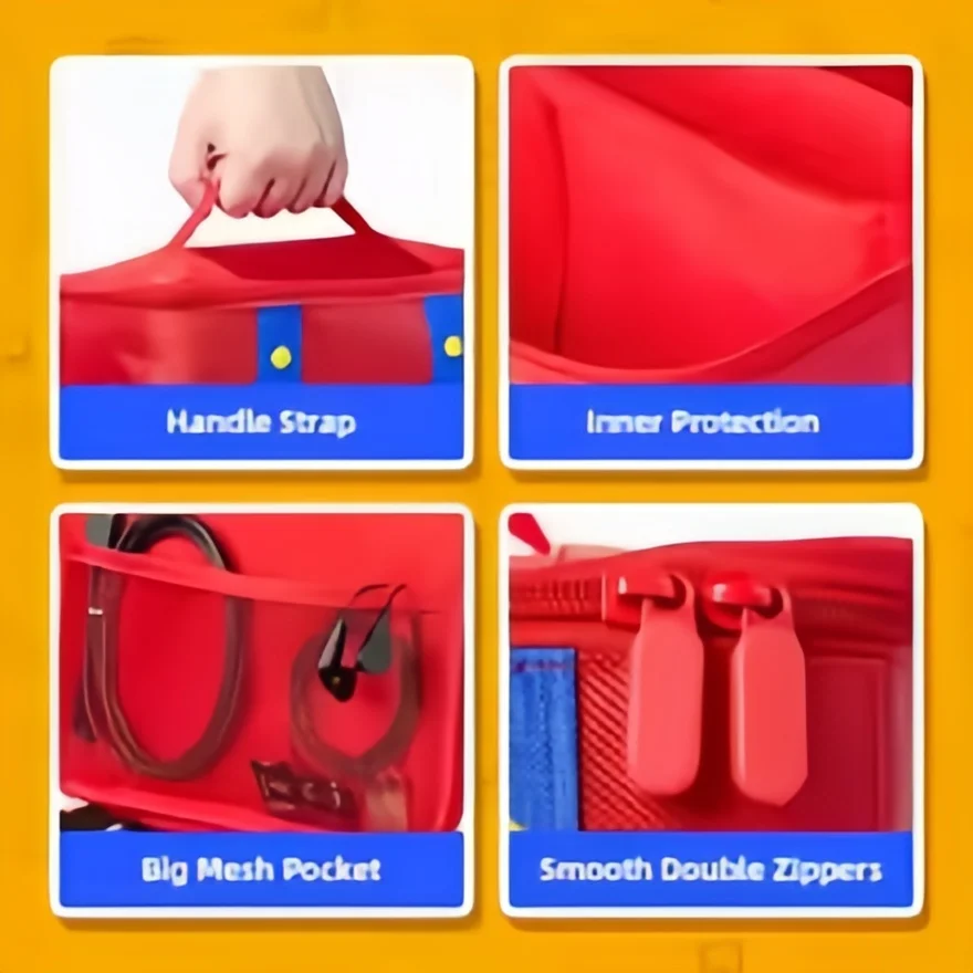 Nintendo Switch OLED Protective Case + Pro Controller Storage Travel Organizer
