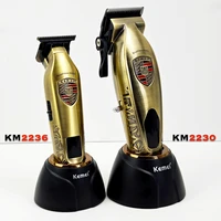 Kemei 2230 2236 All Metal Electric Barber Trimmer Brushless Motor 7500/7800RPM Barber Shop Salon Tool with Base Man Hari Clipper 1
