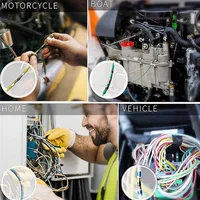 ขั้วต่อสายไฟแบบหดด้วยความร้อนกันน้ำ 100 ชิ้น/กล่อง 6