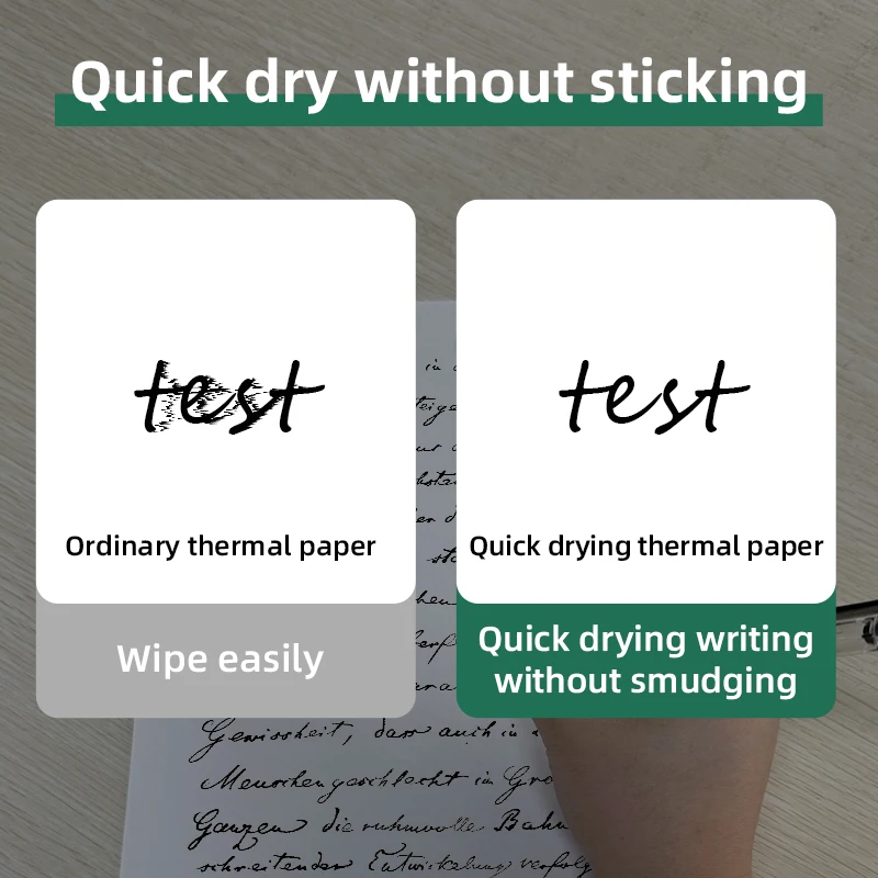 A4 휴대용 감열지 접이식 종이 200매 210mm A4 다기능 사무용 인쇄 용지, A4 감열 프린터와 호환 가능
