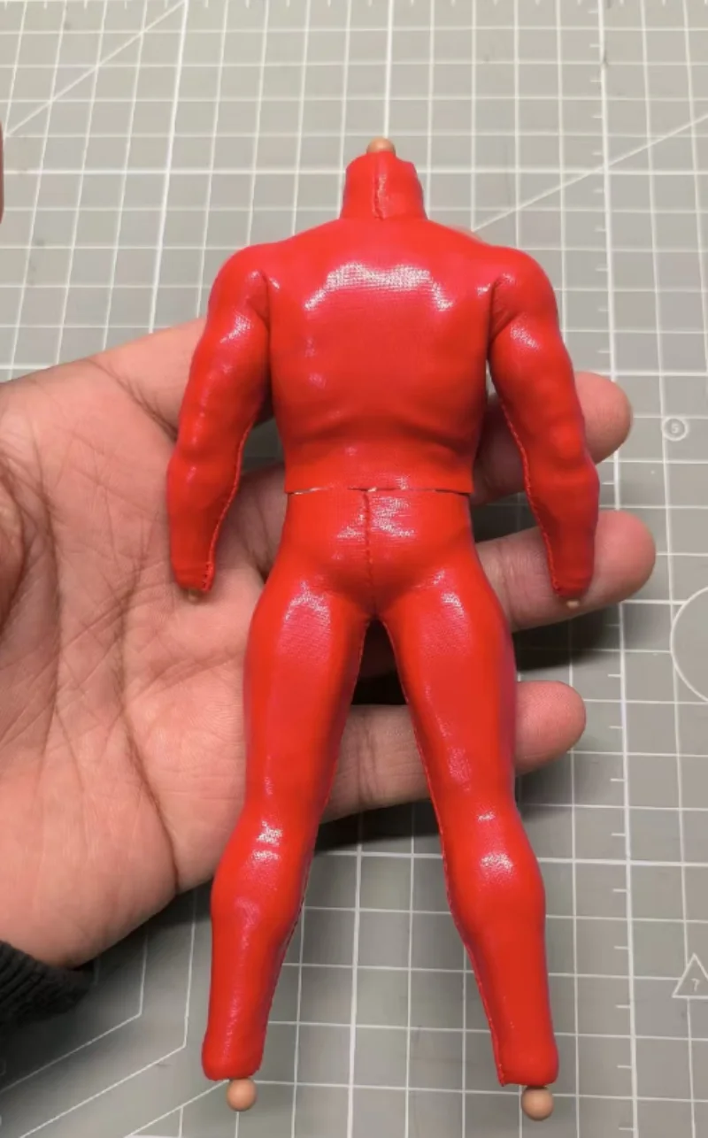 1 12 Scale Soldier Red Jumpsuit Model 6 vtoys