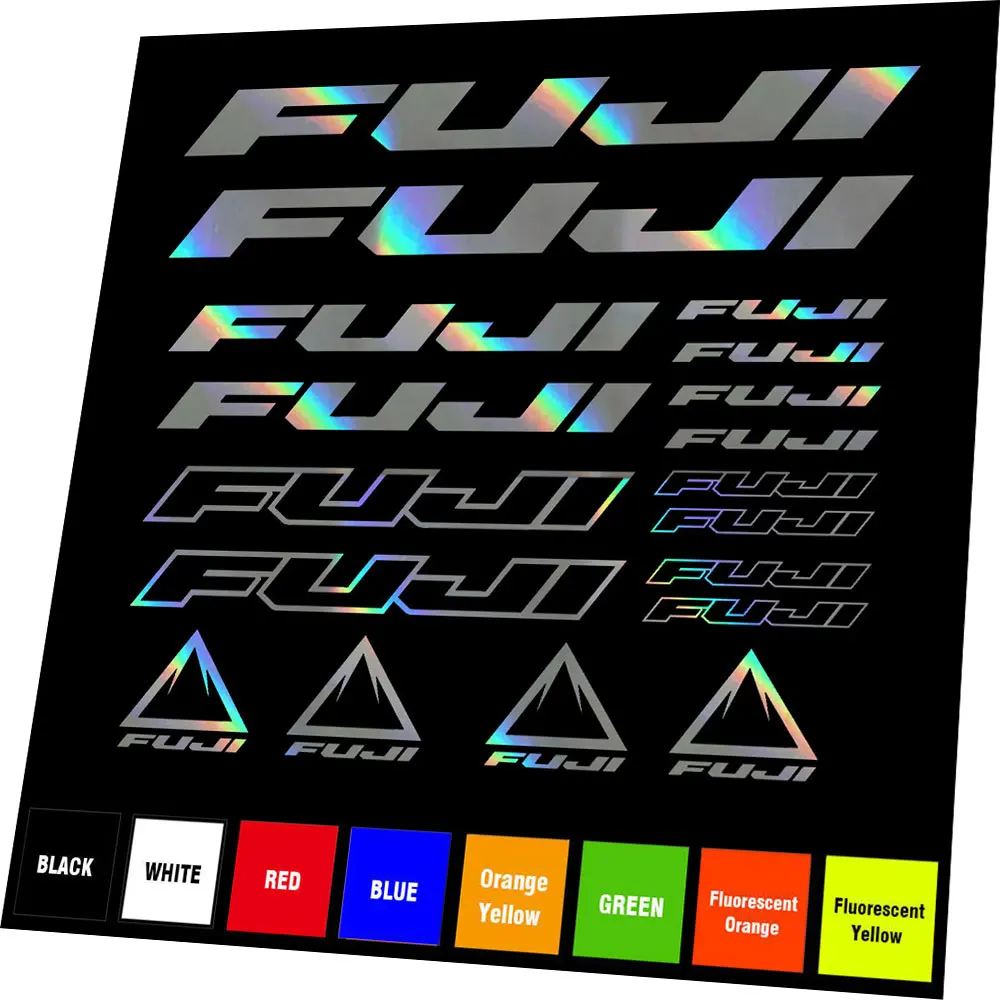 18 PIECE For FUJI BIKE FRAME GRAPHIC DECALS STICKERS KIT MTB