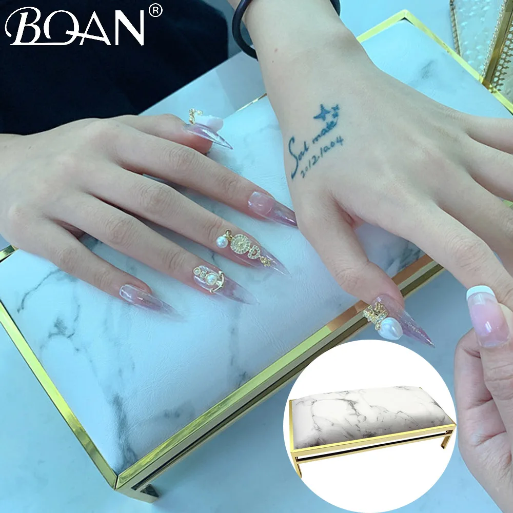 BQNA Manicure Hand Pillow Nail Arm Rest Cushion Manicure Table Mat Arm Wrist Hand Rest Salon Cushion