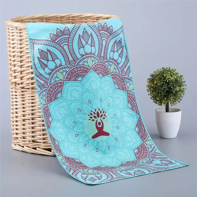 Yoga Cooling Sports Printed Towel 30*100cm Yoga Mat Cover Non-slip Gym Fitness Microfibre Travel Quick Drying Mat Pilates Gift 4