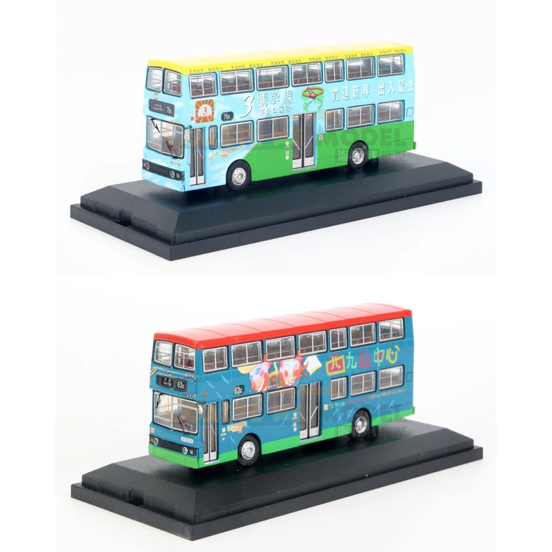 

1:76 Scale Diecast Alloy Hong Kong KMB O305 Double Decker Bus Toys Cars Model Classic Adult Collectible Souvenir Gifts Display