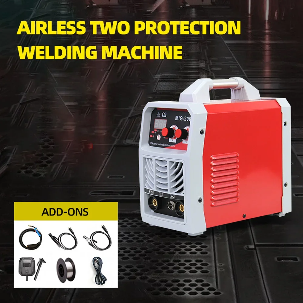 

Welding Machine 220V Airless Two Protection IGBT MMA TIG MIG Professional Argon CO2 Non-gas Semi Automatic Repair Tools MIG-200