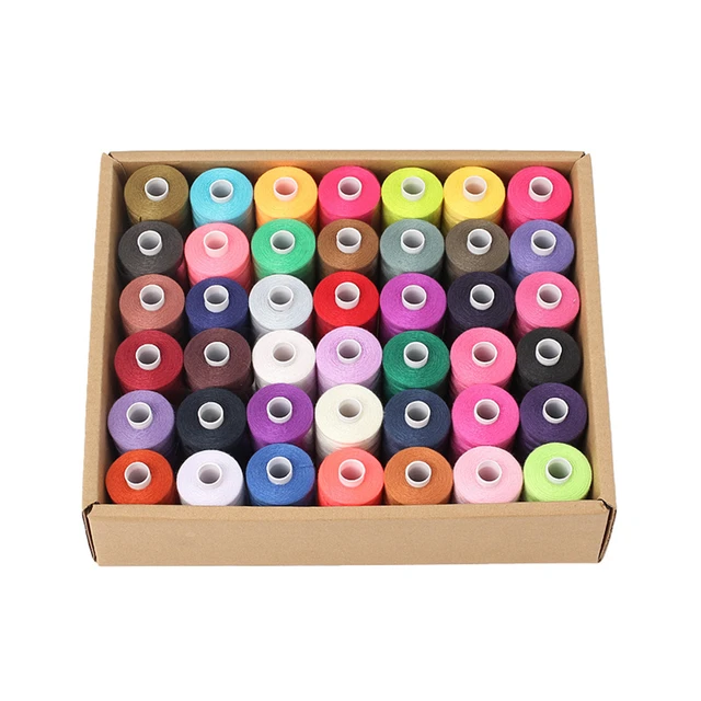 42Colors/set Multicolor Polyester Sewing Threads For Sewing 1000 Yards  Polyester Sewing Thread DIY Hand Machine Sewing Accessory - AliExpress