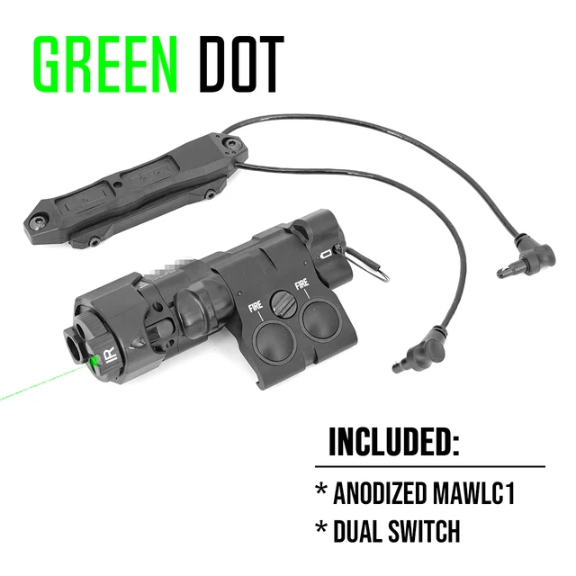 MAWLC1+ Green Laser Real Metal CNC Newest Replica For Tactical Airsoft