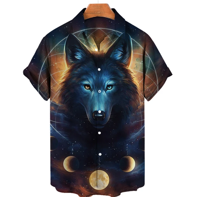 wolves hawaiian shirt