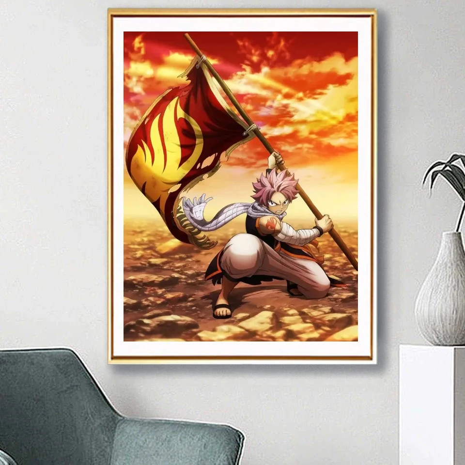 Full Diamond Painting Japanese Anime Fairy Tail DIY Embroidery