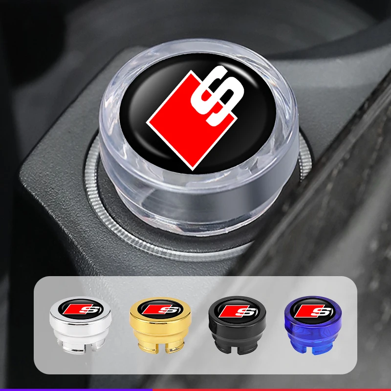 Car Cigarette Lighter Plug Dust Cover Button Socket Protective Case For Audi Sport RS S Line QRS5 RS6 RS7 S7 S8 S5 S6 S7 QS5 Q5