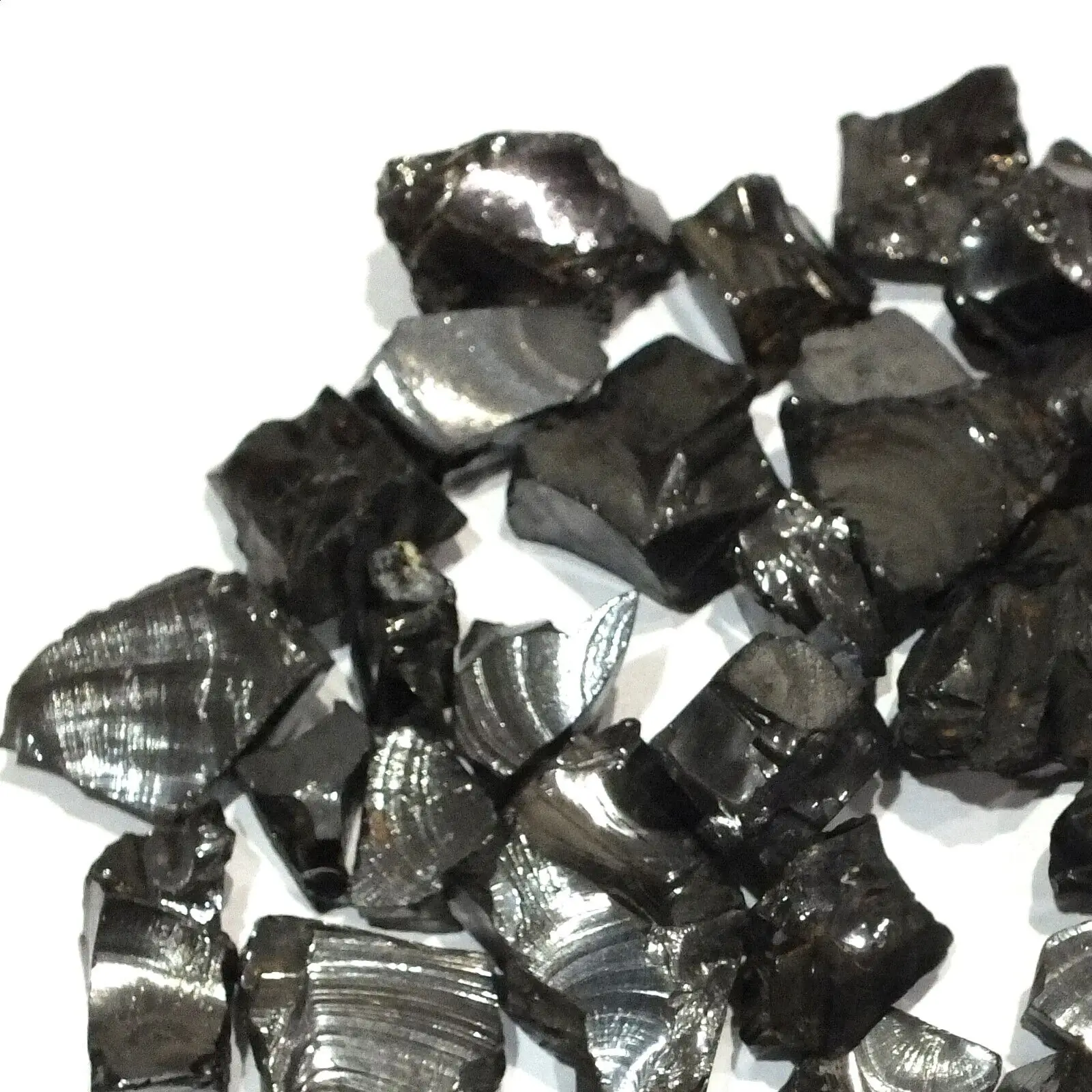 Shungite Elite Stones for Water Purification, 25 g of Silvery Shine Raw Elite Noble Shungite Detoxification Stones for Water Fil 4