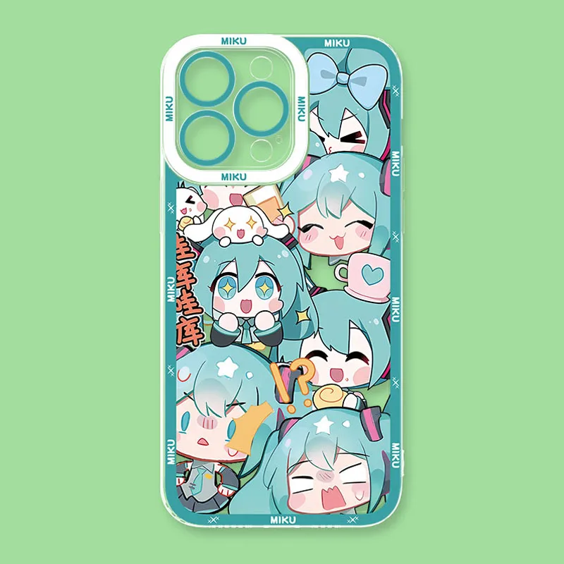 Lovely Kawaii Miku Soft Silicone Phone Case
