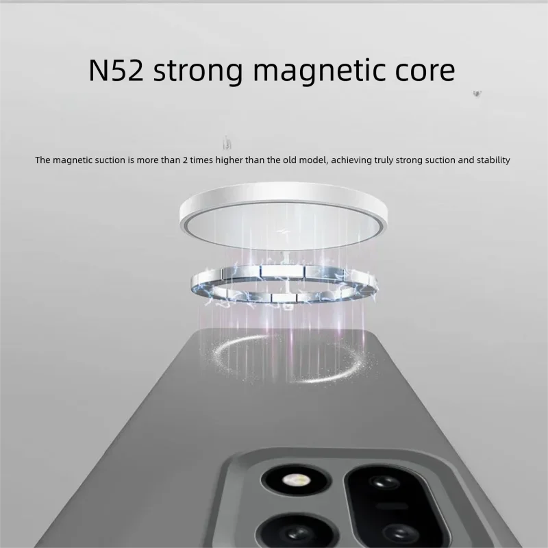 Magnetic Matte Soft Liquid Silicone Velvet Case with Mag-safe and Camera Protection