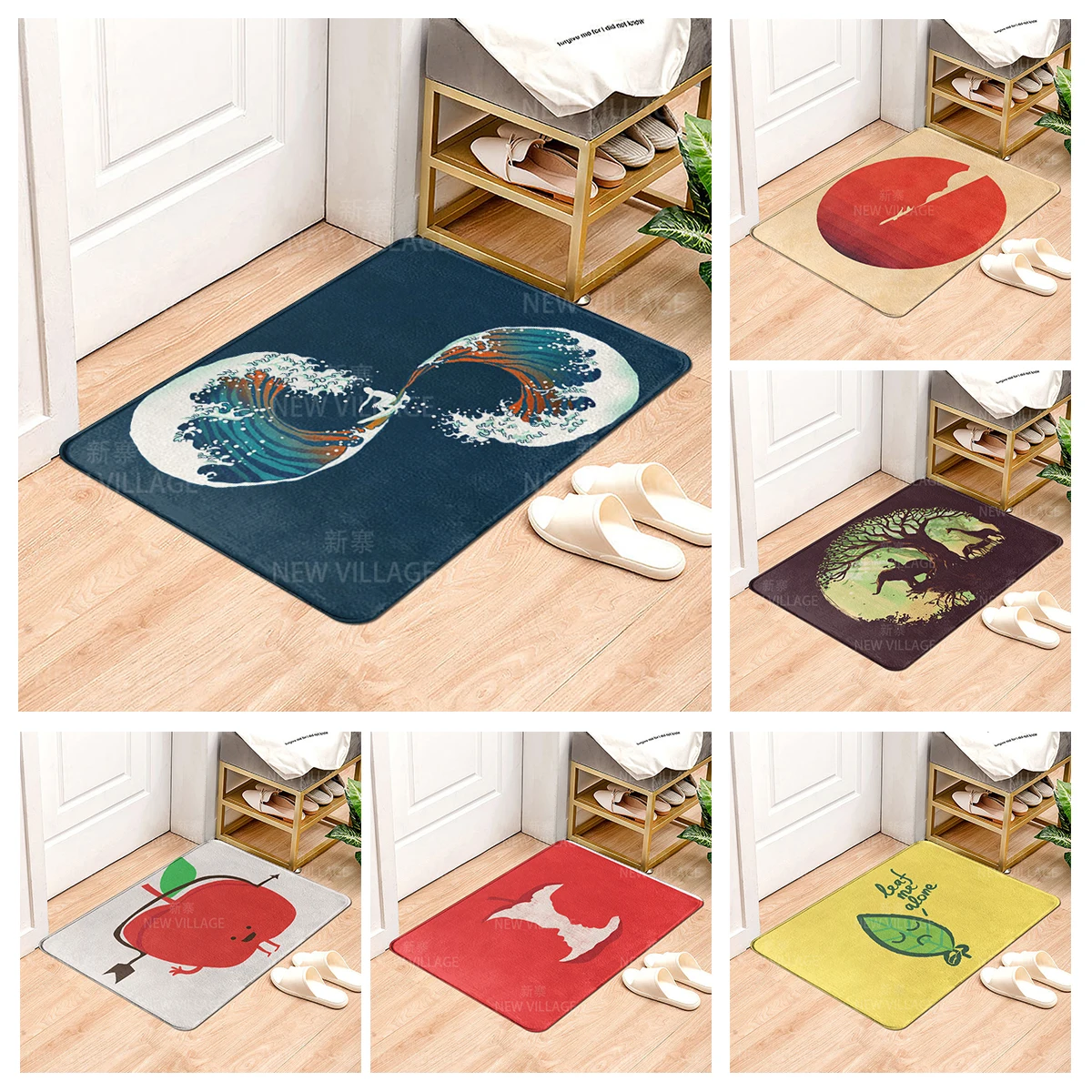 

House carpet Plant and Fruit Series Home doormat entrance Room Bathmat Footmat bathroom non-slip Kitchen water absorption m