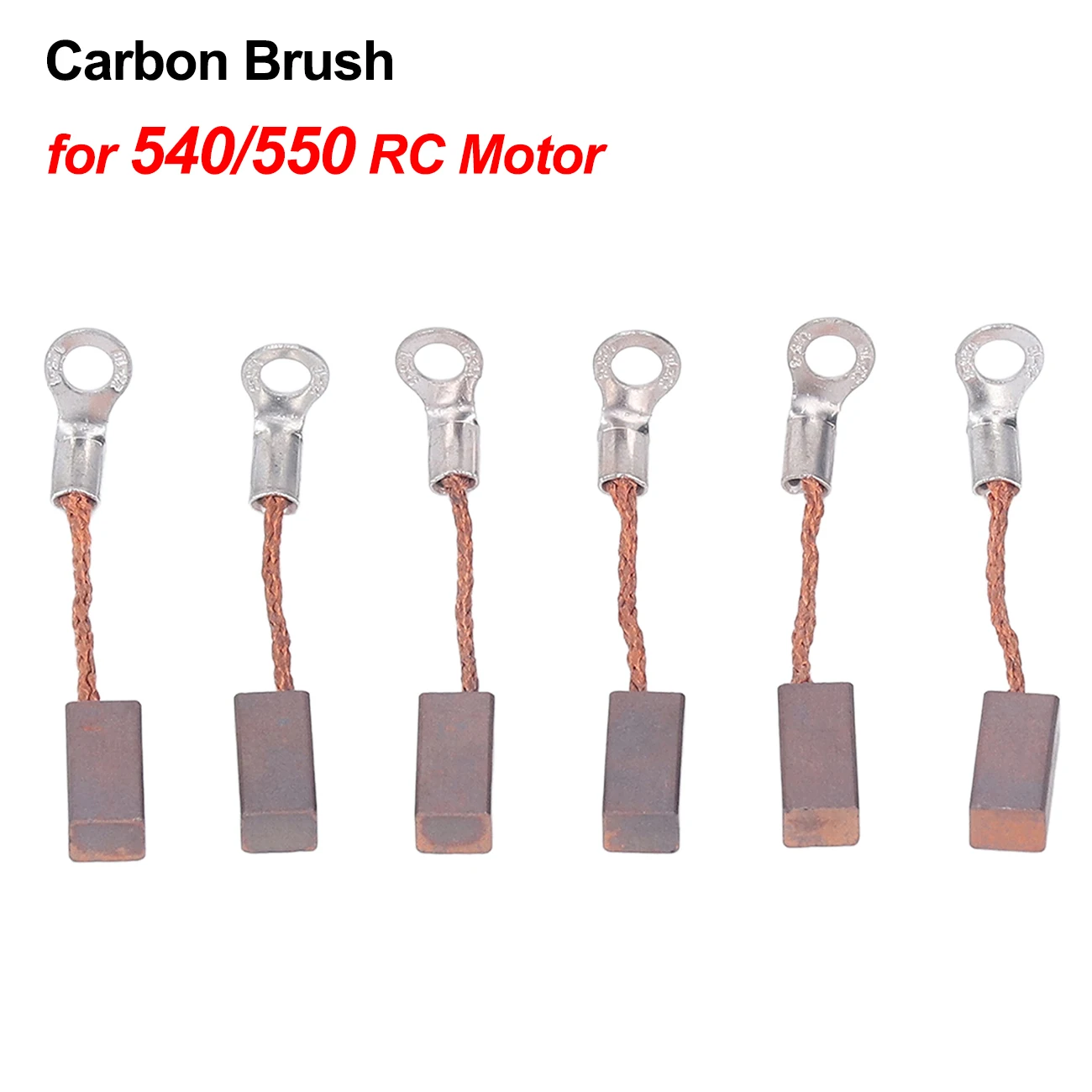 Balais Charbon Moteur RC 540 550 35mm - Lot 1/2/4/6 Pièces