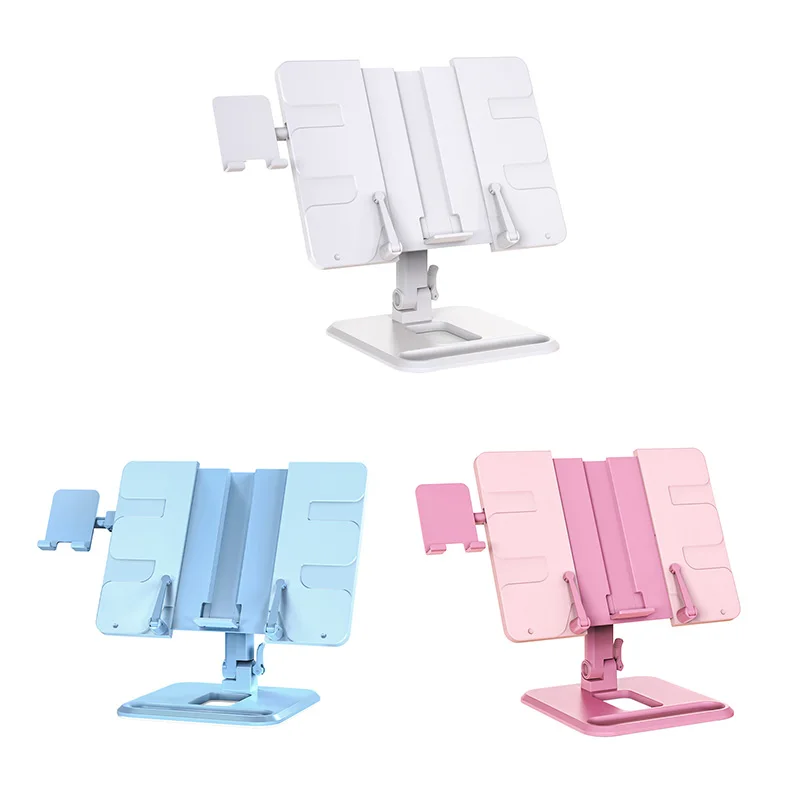 

Portable Reading Stand Books Mobile Phone Book Bracket Adjustable Simple Bookshelf Desktop Reading Frame