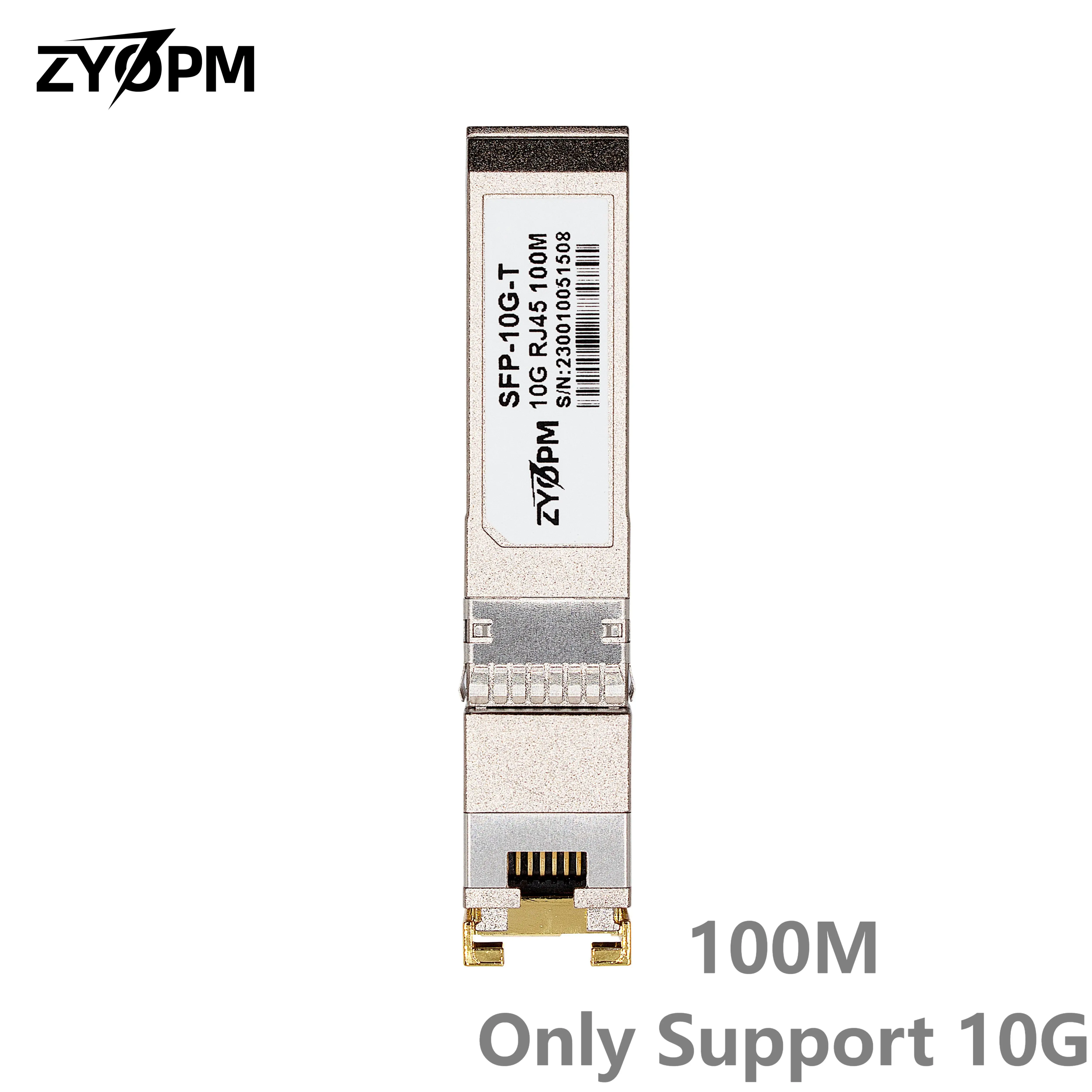 10GBase-T 100m SFP+ Transceiver, 10G SFP+ to RJ45 Copper Module, CAT6a/7,for Cisco Mikrotik Ubiquiti Inter TP-LINK Broadcom chip