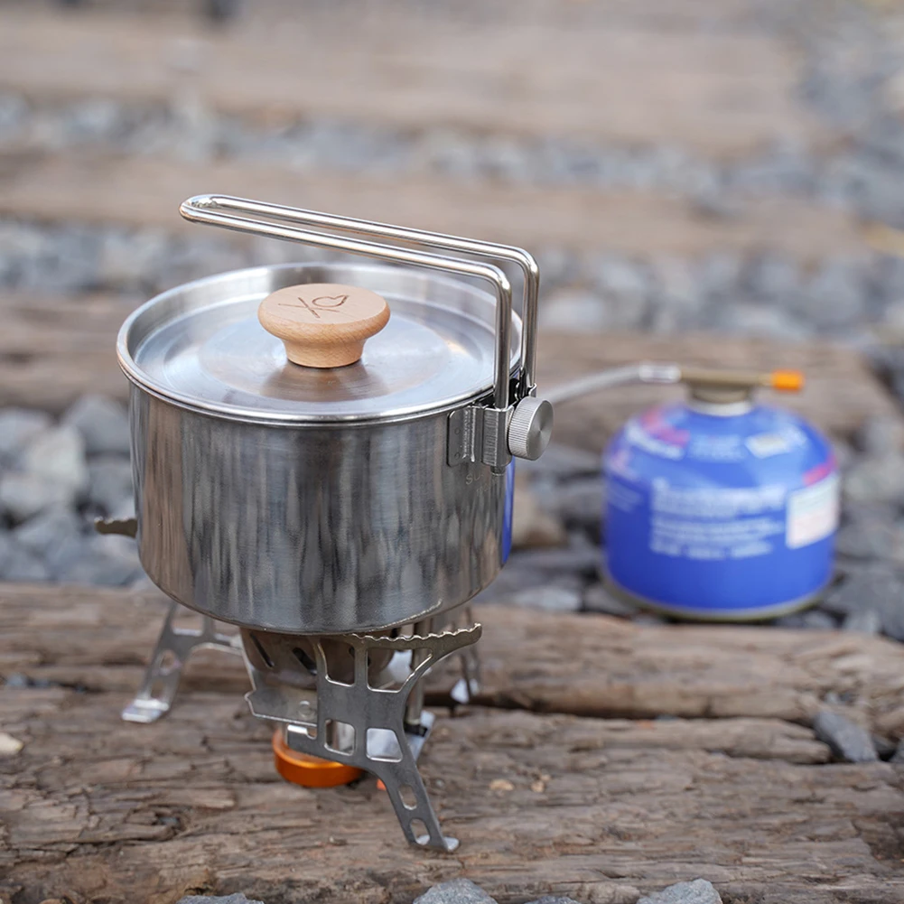 Stainless Steel Camping Pot Camp Cooking Pot Camping Boutique