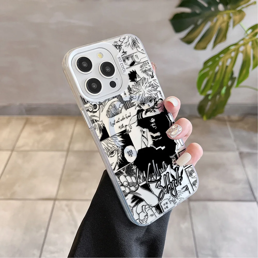 Black Hot Anime HUNTER×HUNTER Magsafe Magnetic Silver Plated Phone Case