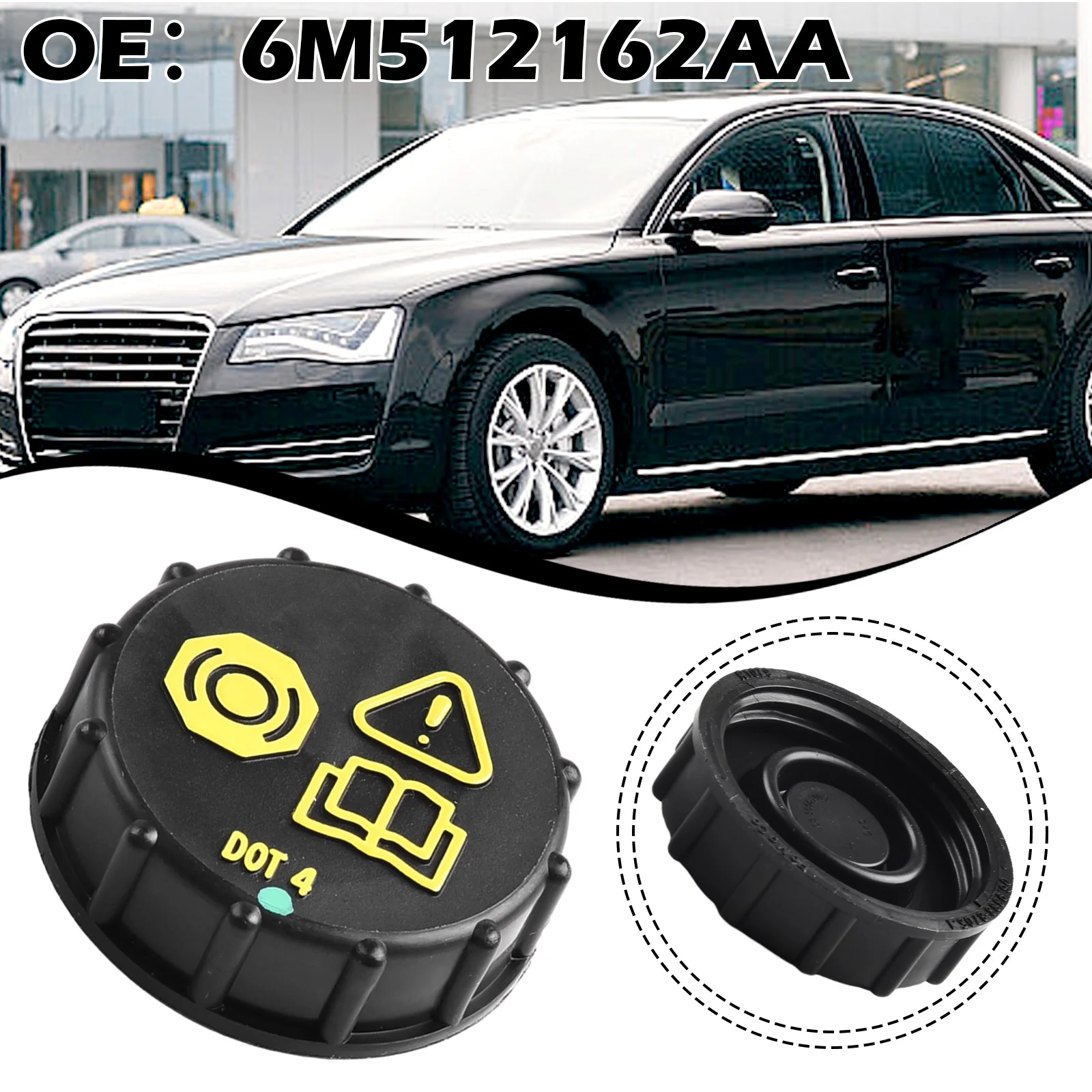 

Car Brake Fluid Reservoir Cap Tank Cover For Ford Focus MK2 MK3 2005-2014 Mk4 Brake Master Cylinder Reservoir Cap