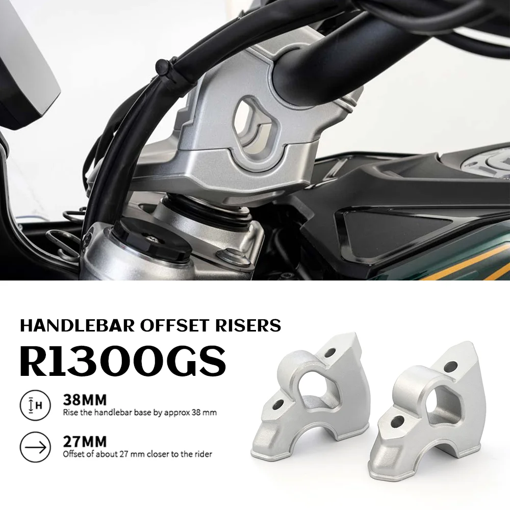 

For BMW R1300GS Accessories R 1300 GS Handlebar Offset Risers GS1300 Lifting Handlebar Clamp Extend Adapter R1300GS Trophy Parts