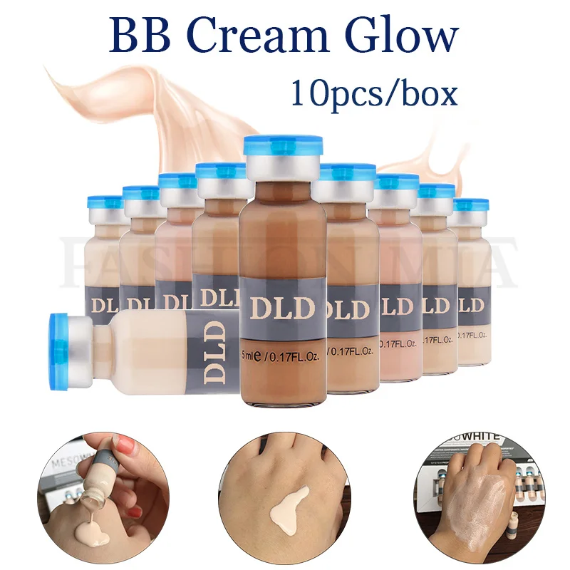 5ml Meso BB Cream Glow Ampoule Collagen Serum Brightening Fundation Liquid Korean Cosmetic Concealer Beauty Make-up for Women