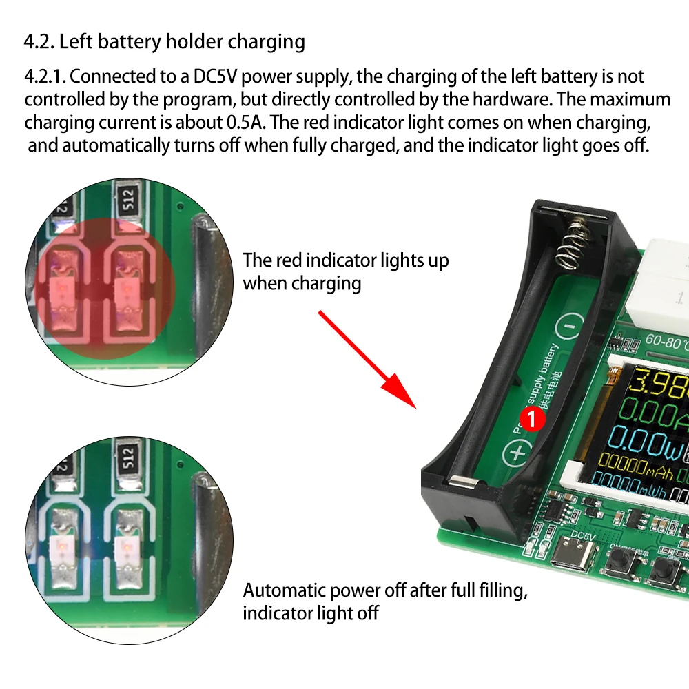 battery tester Battery Capacity Internal Resistance Tester Lithium Battery Power Detector Module 18650 Test Digital Display