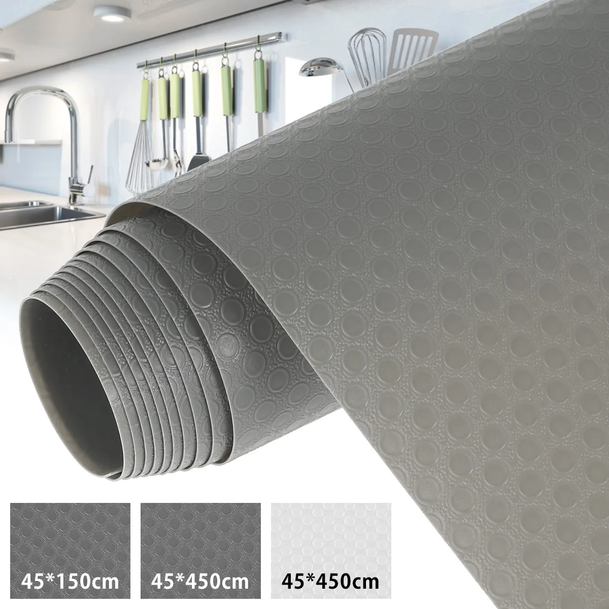 Drawer Liners Kitchen Cabinet Shelf Table Cover Mat Refrigerator Pad Tablecloth Kitchen Mats Waterproof Non Slip Moistureproof