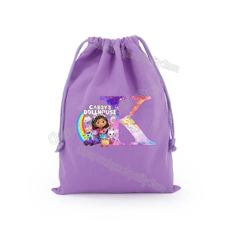 thumbnail image 1 of Gabbys bolsa de regalo con cordón para casas de muñecas, bolsa de cosméticos de dibujos animados, almacenamiento portátil, bolsa organizadora de tela, bolsillo de dibujo, bolsa de artículos de regalo, 1 of 5