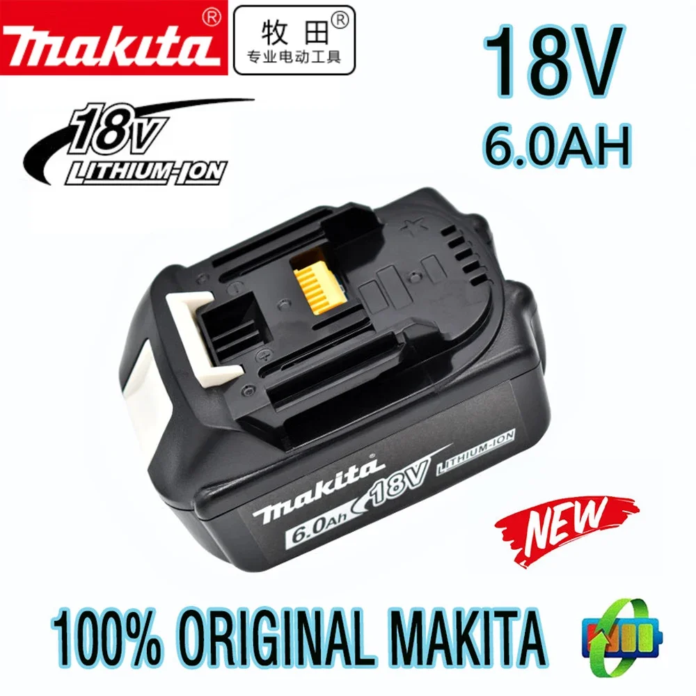 

Makita 100% original 18V Makita 6000mAh lithium-ion rechargeable power tool 18V replacement battery BL1860 BL1830 BL1850 BL1860B