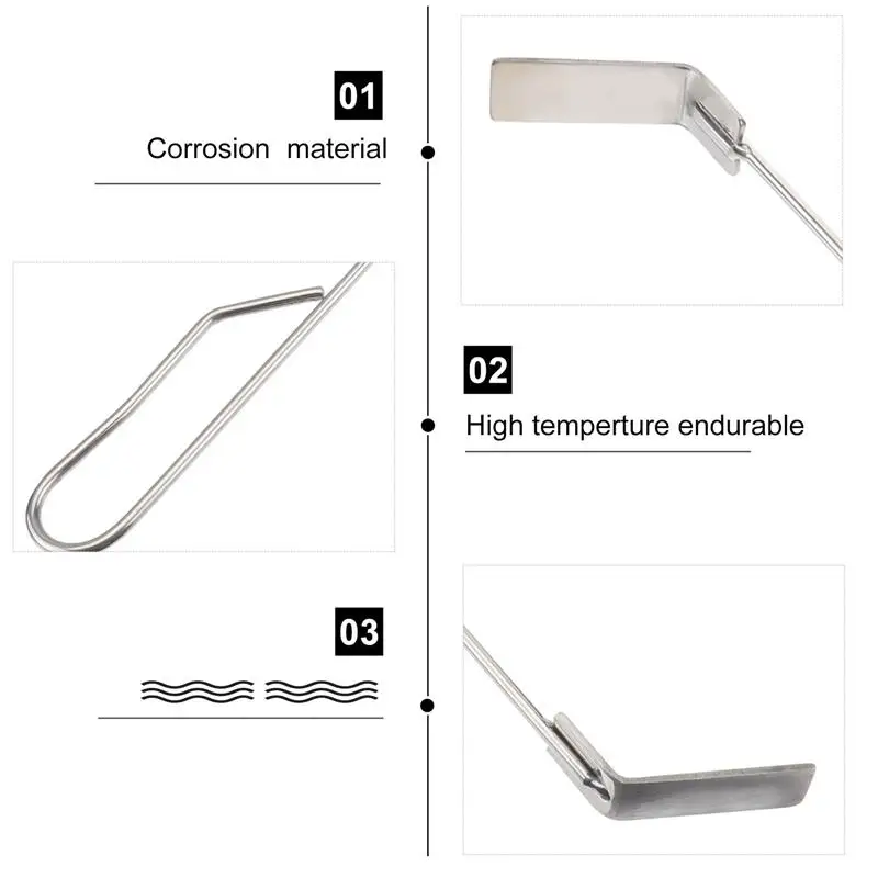 Stainless Steel Charcoal Ash Rake BBQ Ash Tool Rake Poker For Kamado Joe Charcoal Smoker Wood Burning Stove 46cm barbecue tools
