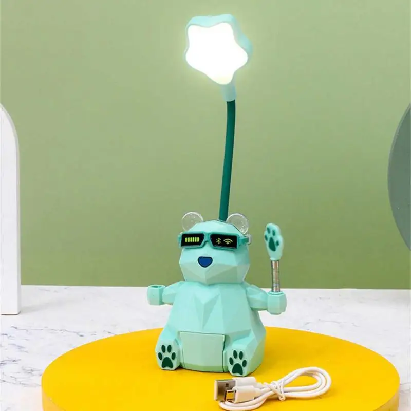 

Bear Gradient Night Light Rechargeable Desk Lamp Usb Charging Light Reading Lamp Usb Charging Table Light Cartoon