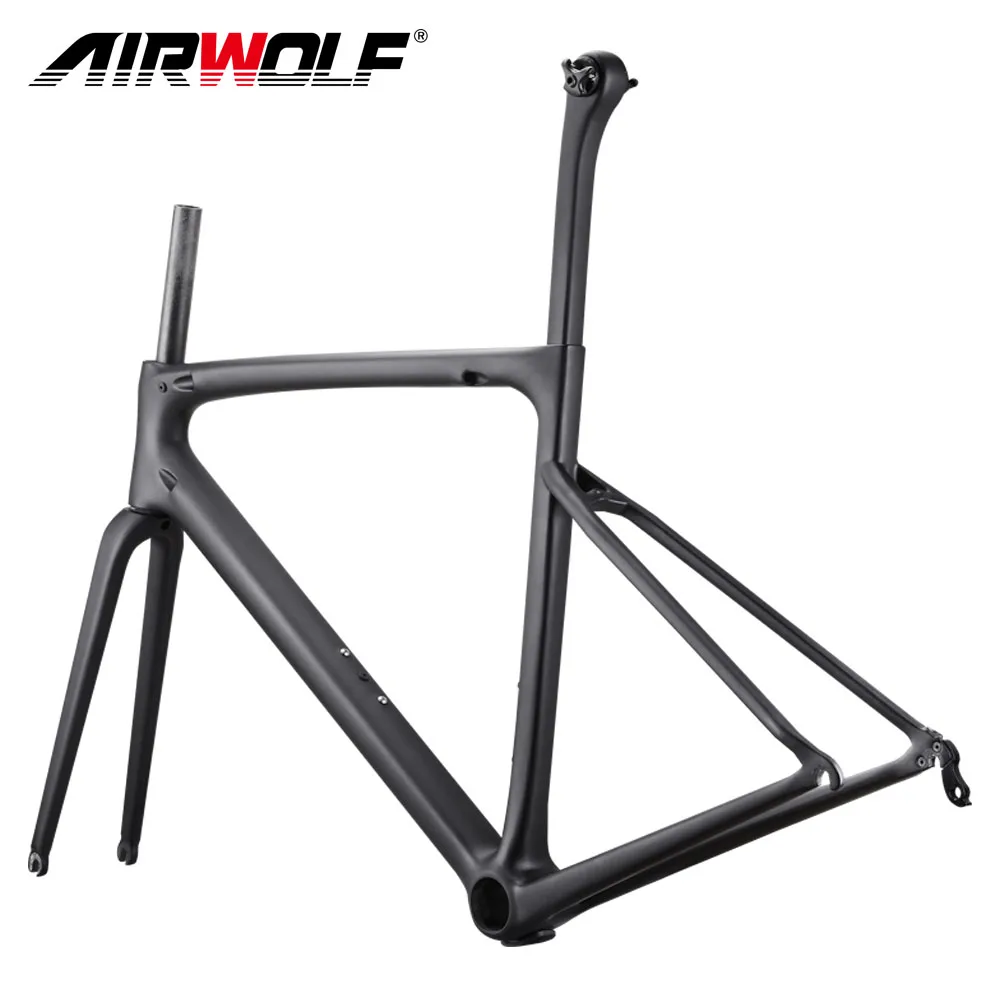 2023 Aero Light Weight Carbon Road Frame Rim Brake T1100 Carbon Road Racing Bicycle Frame Internal Cycling Road Bike Frameset