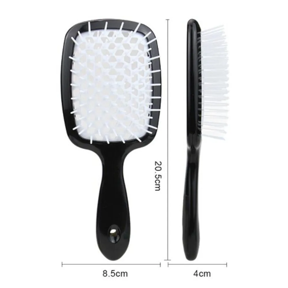 Tangled Hair Comb Detangling Hair Brush Massage Combs Barber Comb Hollow Out Wet Curly Hair Brushes Salon Hair Styling Tools images - 6