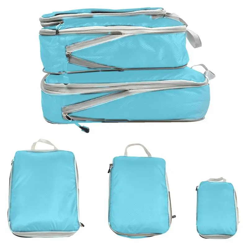 

Compression Packing Cubes Lightweight Packing Cubes Travel Luggage Organizers 3Pcs Travel Organizers S Travel Packing Cubes For