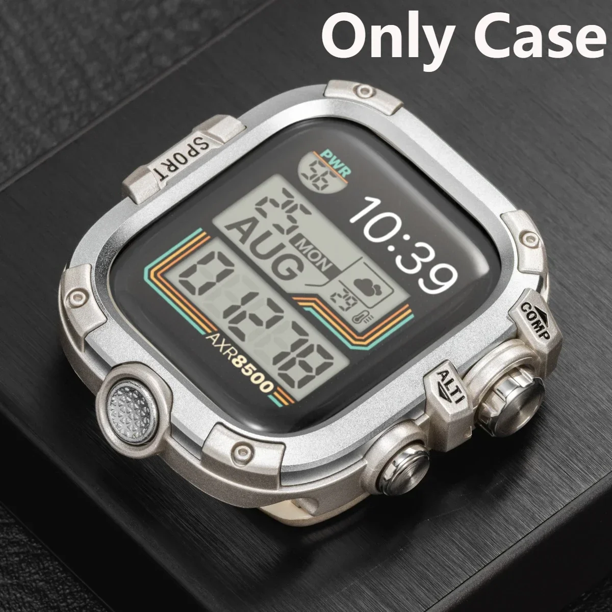 Versatile Silicone Loop Bracelet Band with Metal Cover