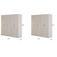 Dressing chambre armoires multifonctions étagères en bois grands armoires tiroir moderne Armario Ropero dortoir meubles de maison 5