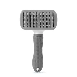 Ultimate Pet Hair Remover and Grooming Brush (GRAY)