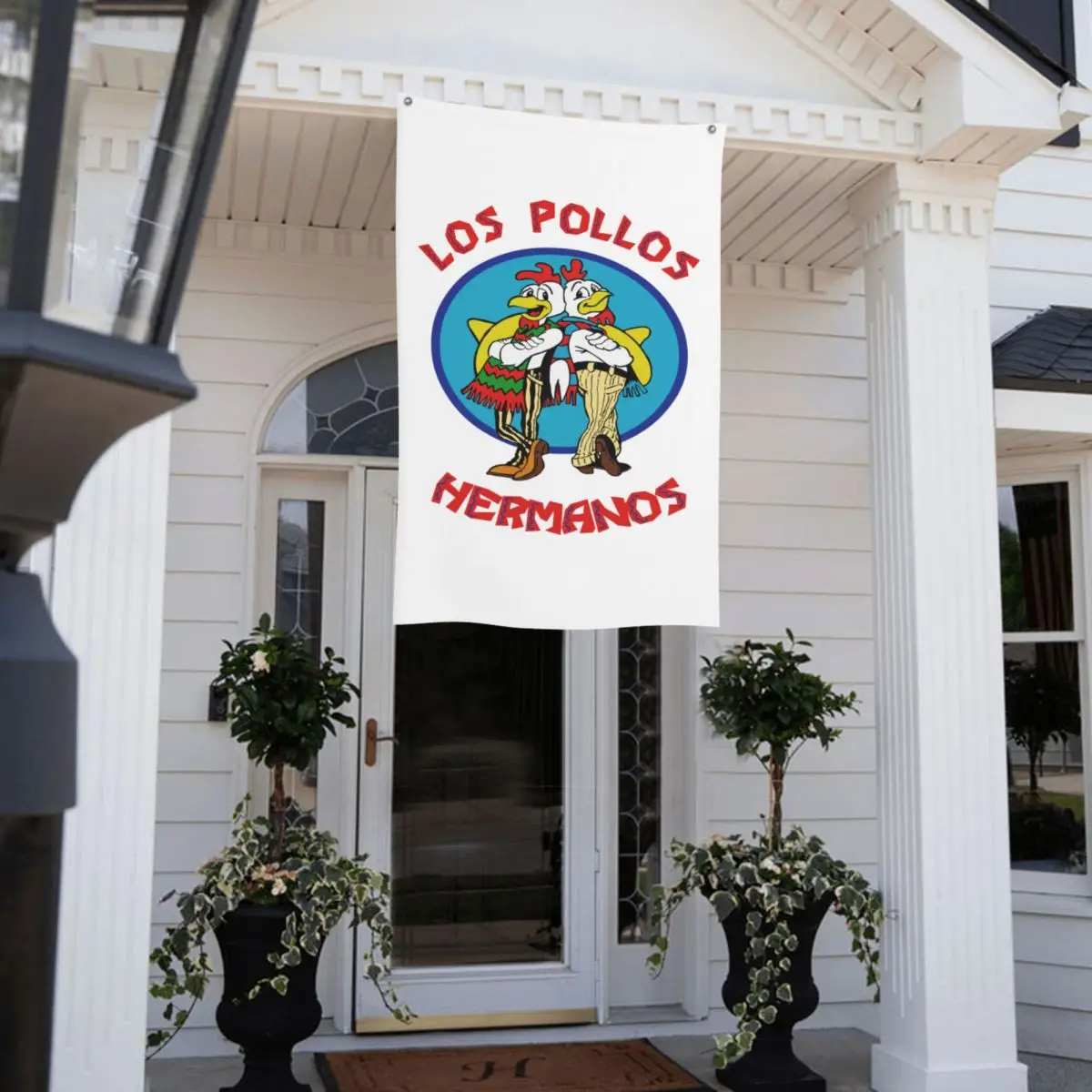 

Los Pollos футболка с надписью Hermanos Jeezbxadn0b флаг двусторонний наружный Баннер полиэстер подвесное украшение 3x5 футов