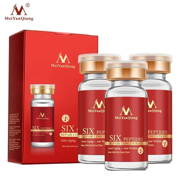 3 db/Tétel Hat Peptid Javítson Az Arc Szérum Ráncellenes Bőrápolás Elleni Fehérítés