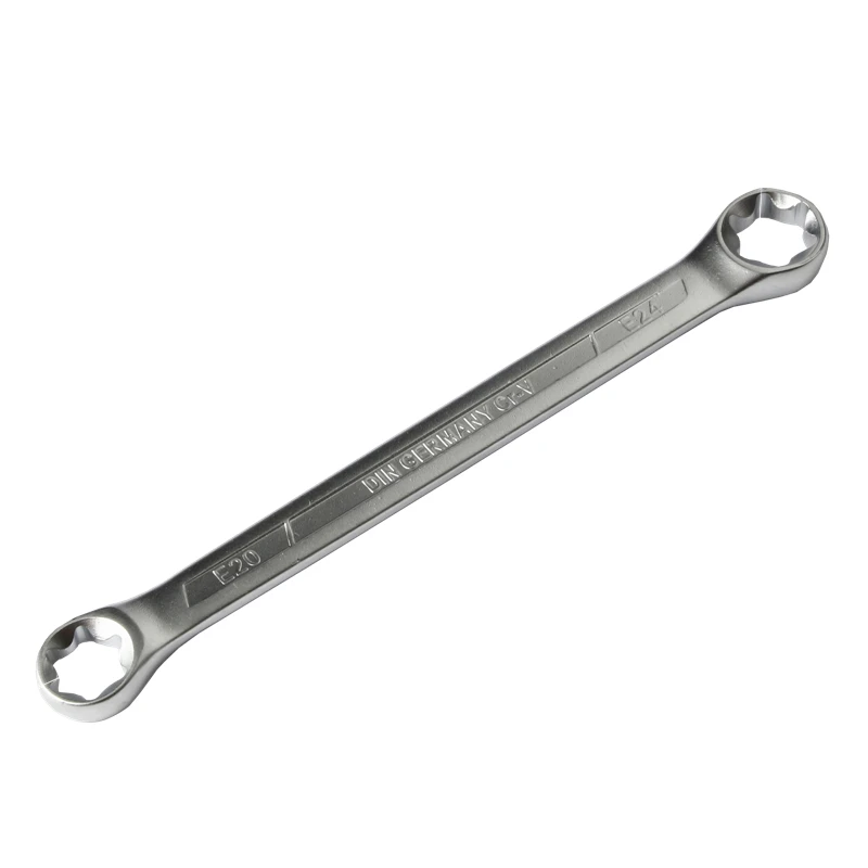 스타 더블 엔드 육각 소켓 E-Torx 박스 링 렌치 스패너, E 타입 도구 E6-E8-E10-E12-E14-E18-E20-E24, 1 개