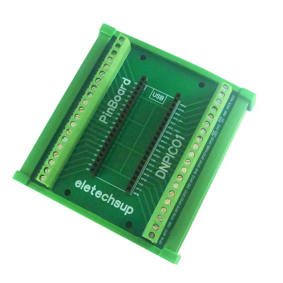 DIN Rail Mount Screw Terminal Block Adapter GPIO Expansion Module for Raspberry Pi Pico RP2040 MCU Development Board image 4