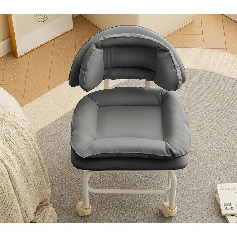 Small stool, small chair, household backrest with baby artifact, children's stool, beautiful seam pulley, small round sto