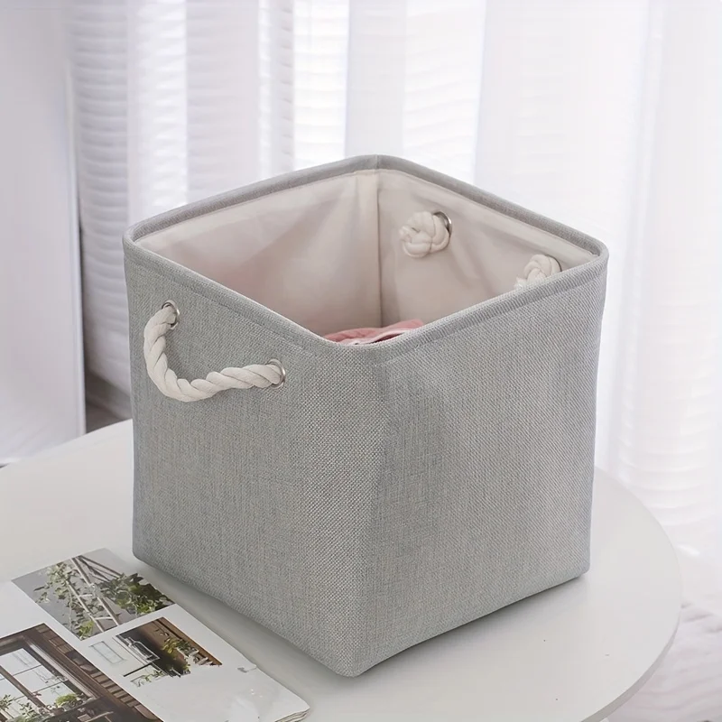 Portable fabric clothing storage box toy storage dust-proof clothing organization storage box finishing box 3