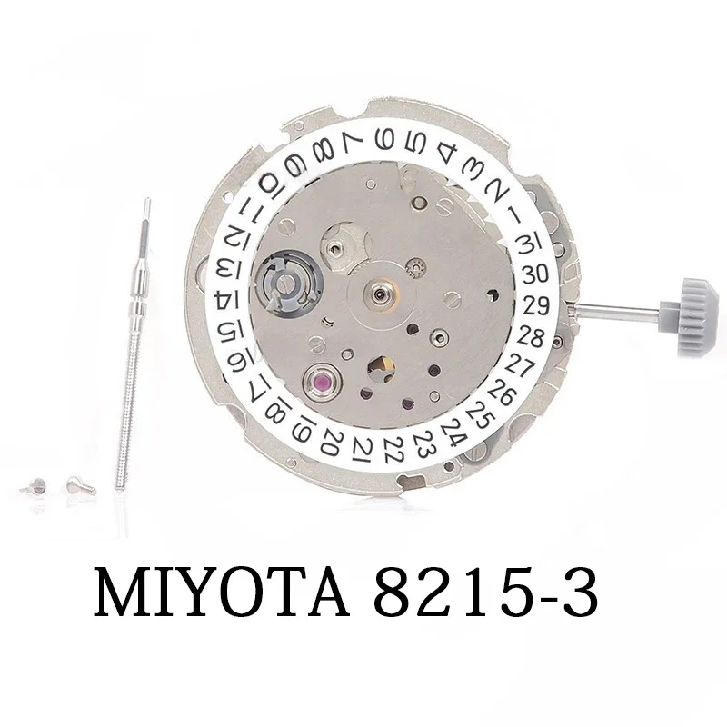 

Japan MIYOTA 8200 Silver Single Calendar Movement Automatic Mechanical Movement 8215 Watch Movement Parts